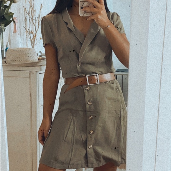 Olive dress - Picture 4 of 5